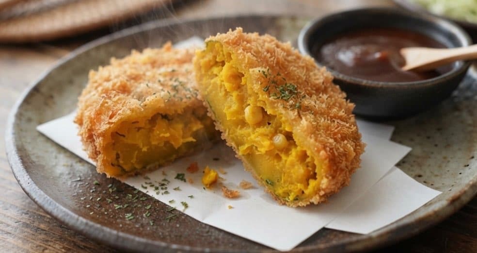 Krokette Kürbis (Vegan)